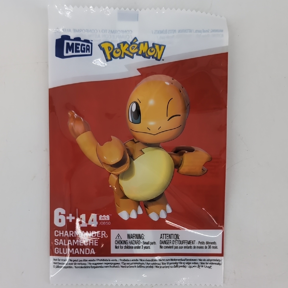 Mega Pokémon Building Set Mini Squirtle, Bulbasaur Charmander Pikachu Kanto - Picture 5 of 6